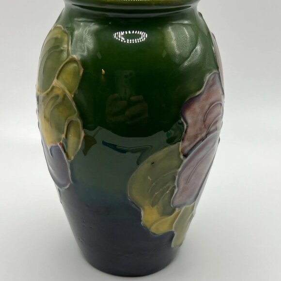 Moorcroft Cobalt Blue Purple Clematis Flower vase - Picture 5 of 8
